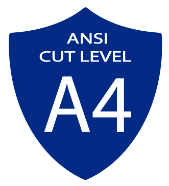 Un escudo azul que dice ansi cut nivel a4