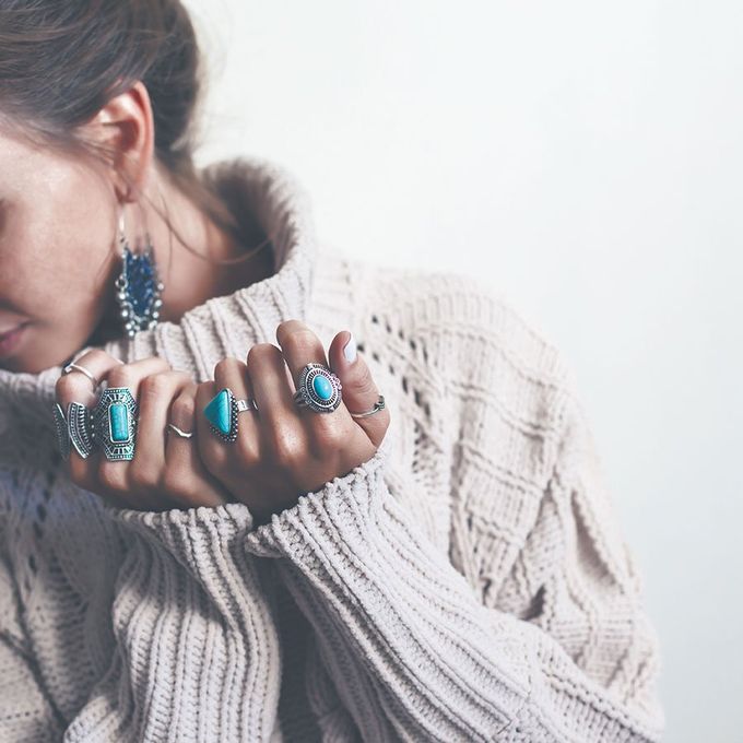 Maglione con rifiniture sartoriali