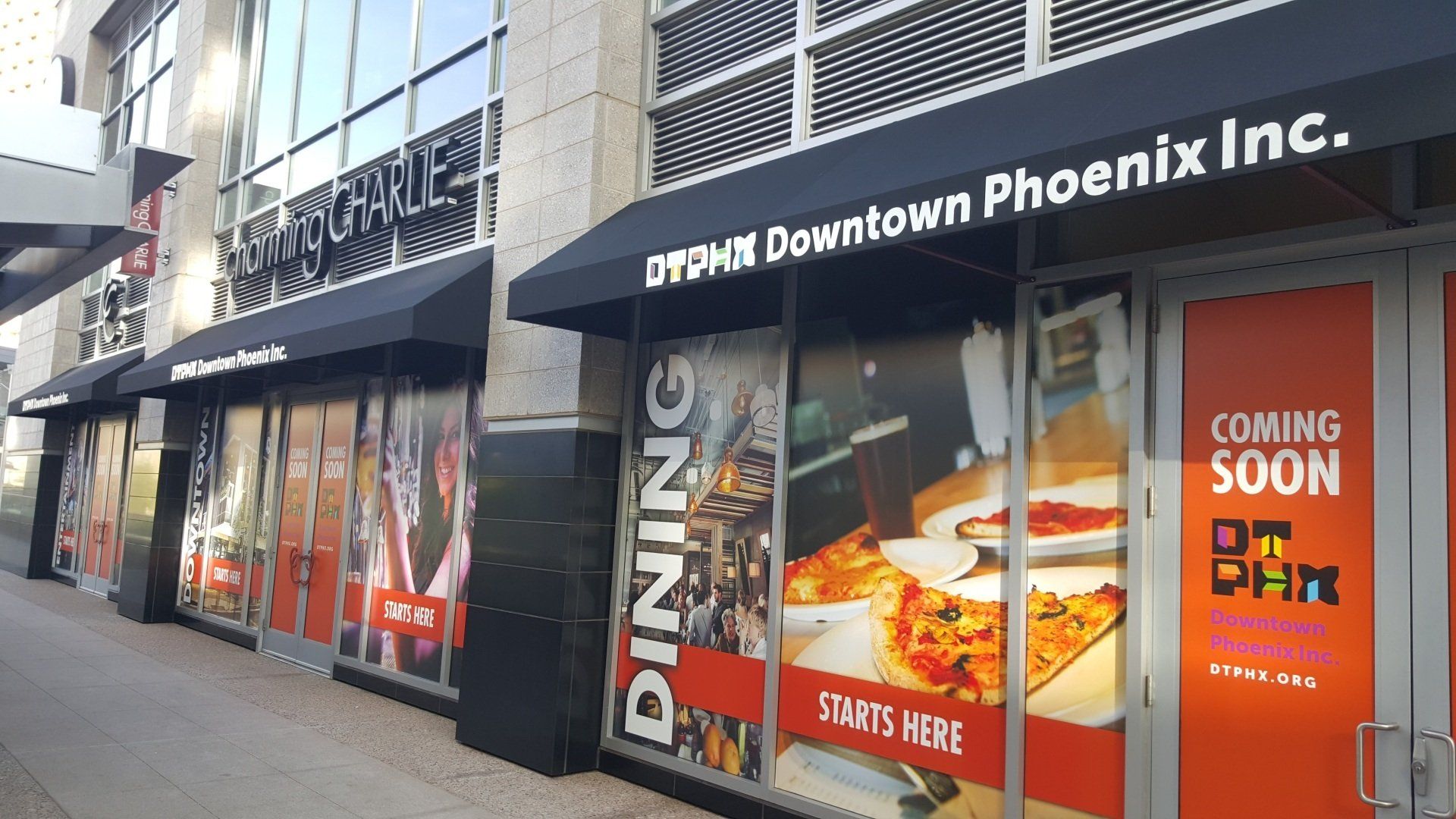 AZ awning on a business in Downtown Phoenix