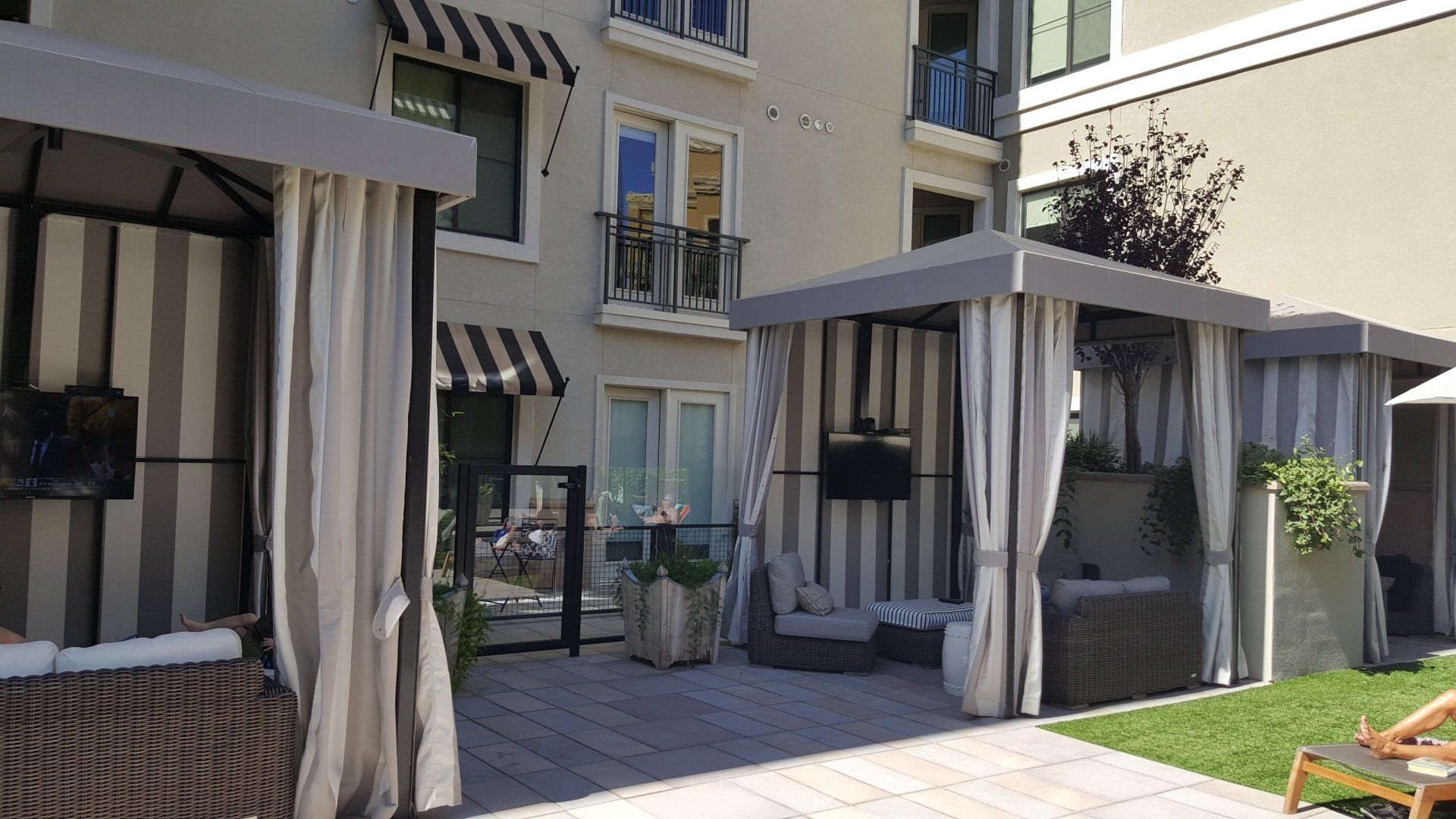 pool cabana and awnings made by Arizona Awnings