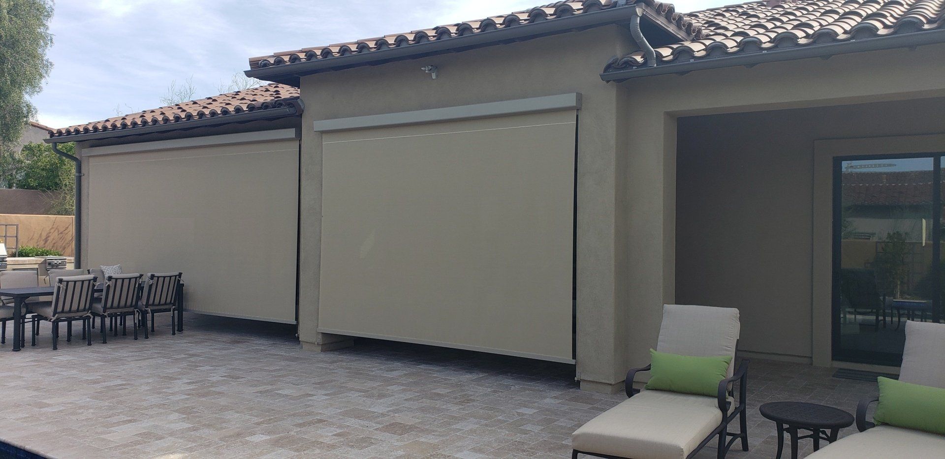 patio sun shade in Phoenix, AZ backyard