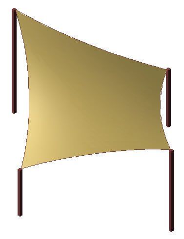 Rectangular shade sail example from Arizona Awnings in Phoenix