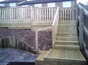 Decking with steps