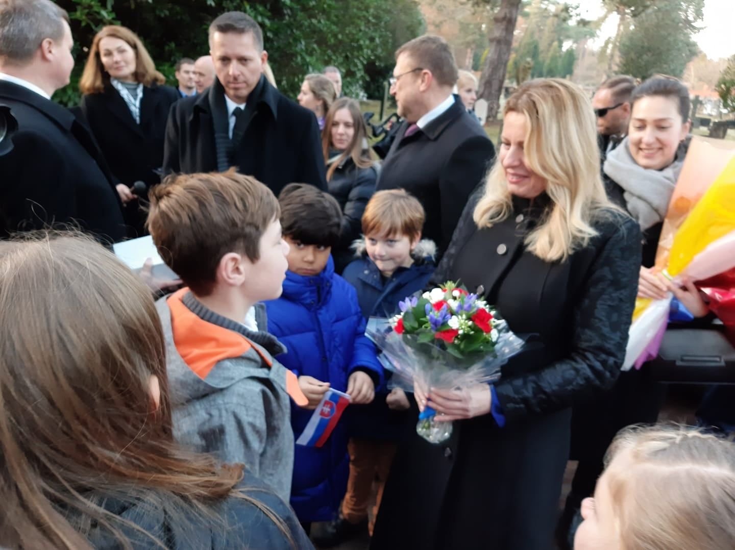 Brookwood Cemetery - návšteva pani prezidentky Zuzany Čaputovej