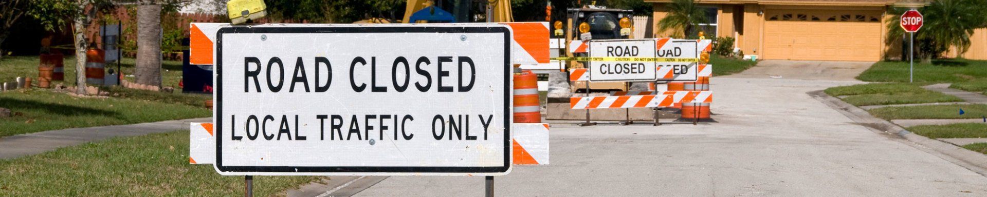 A-1 Barricade Sign — event equipment and rental inventory