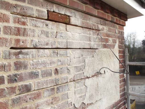 bricks before plastering