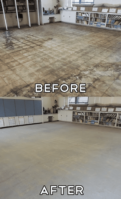 Surface Shot Blasting Services — Man Using a Shot Blasting Machine in Jacksonville, FL Surface Shot Blasting Services — Man Using a Shot Blasting Machine in Jacksonville, FL