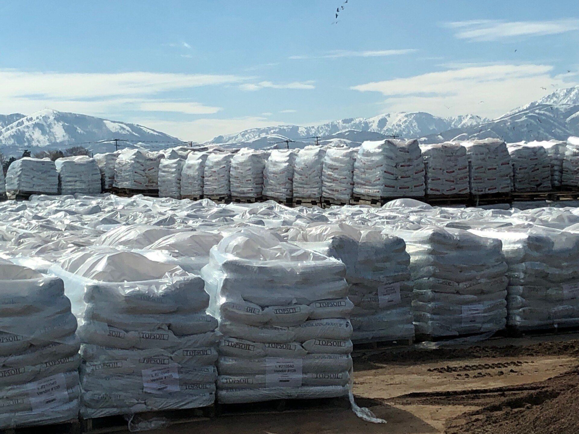 Coir Products Stacked Outdoors — Ogden, UT — Coir Products LLC