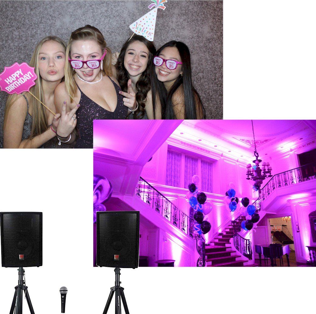 photo booth uplighting dj new hampshire