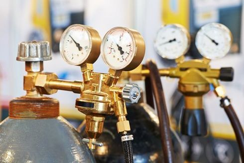 LPG gas bottles
