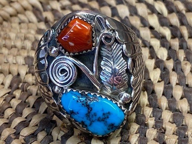 Native Stone Embedded Ring — Atlanta, GA — Aztec Jewelers