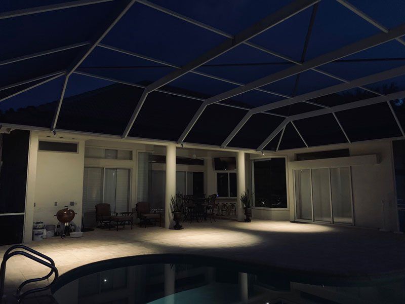 Pool Area Lighting — Fort Myers, FL — Island Coast Lawn & Landscaping, Inc.