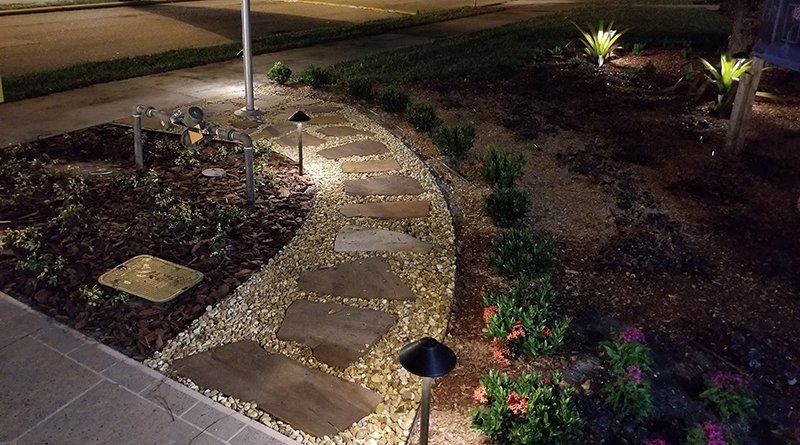 Walkway Lighting — Fort Myers, FL — Island Coast Lawn & Landscaping, Inc.