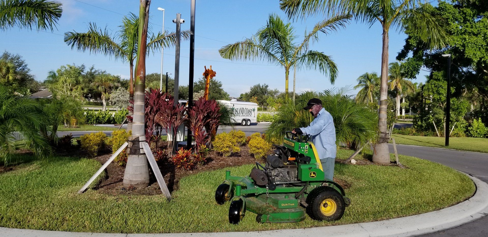 Trimming the Lawn — Fort Myers, FL — Island Coast Lawn & Landscaping, Inc.