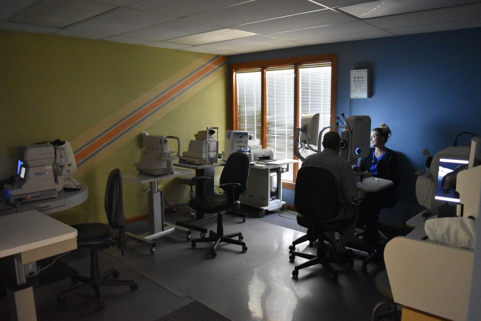 Eye Doctor — Slit Lamp eye control with the Ophthalmologist in Belleville, IL