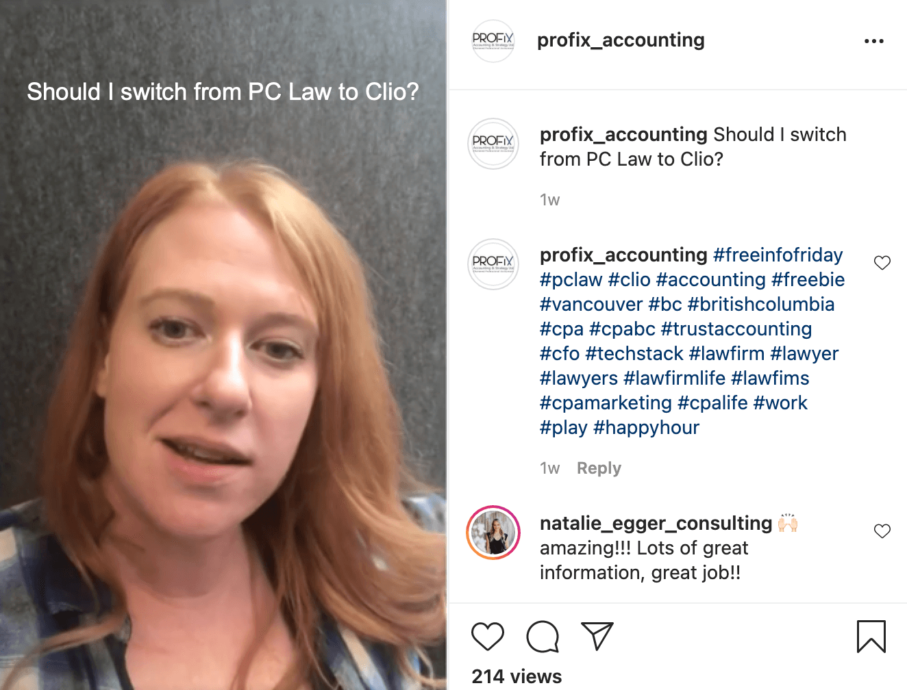 Should I switch from PC Law to Clio? Anna from ProFix Accounting & Strategy discusses the pros and cons in this video.