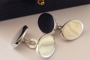 Silver cufflinks