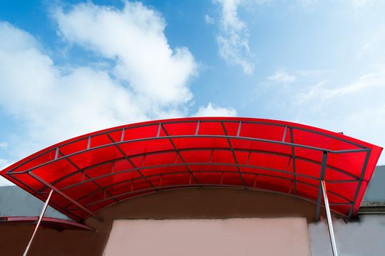 a modern commercial awning