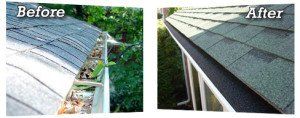 Leaf Guard Installers: Before and after installing Flo-Free gutter guards