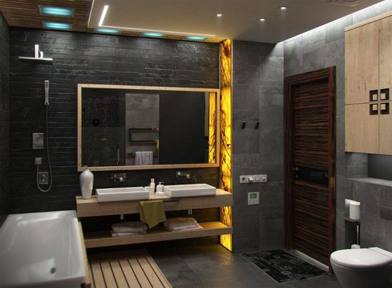 Rivestimenti in ardesia per il bagno