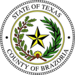 The seal of the state of texas county of brazoria