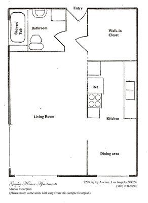 Studio floor plan