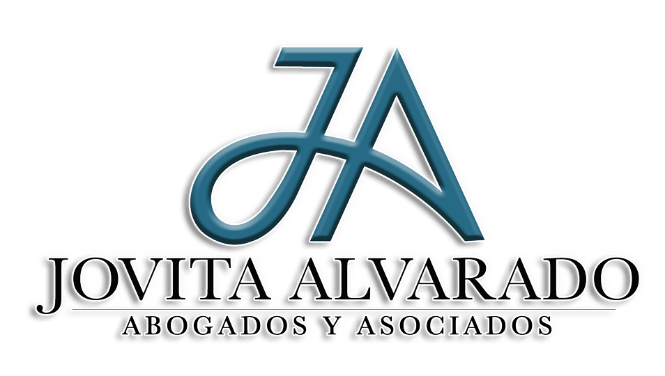 Logotipo para Jovita Alvarado, abogada, que incluye un monograma 