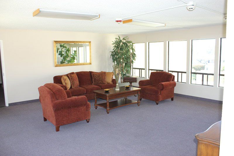 red couches