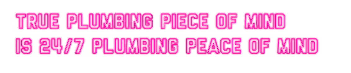 Plumbing peace of mind