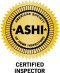 The logo for the american society of home inspectors is a certified inspector.