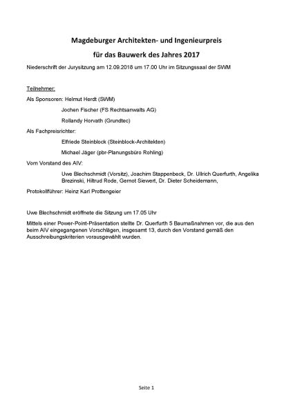 MAIP Bauwerk des Jahres 2017