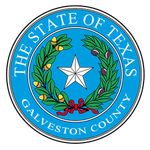 The seal of the state of texas galveston county