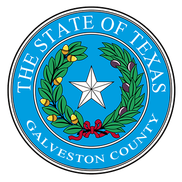The seal of the state of texas galveston county