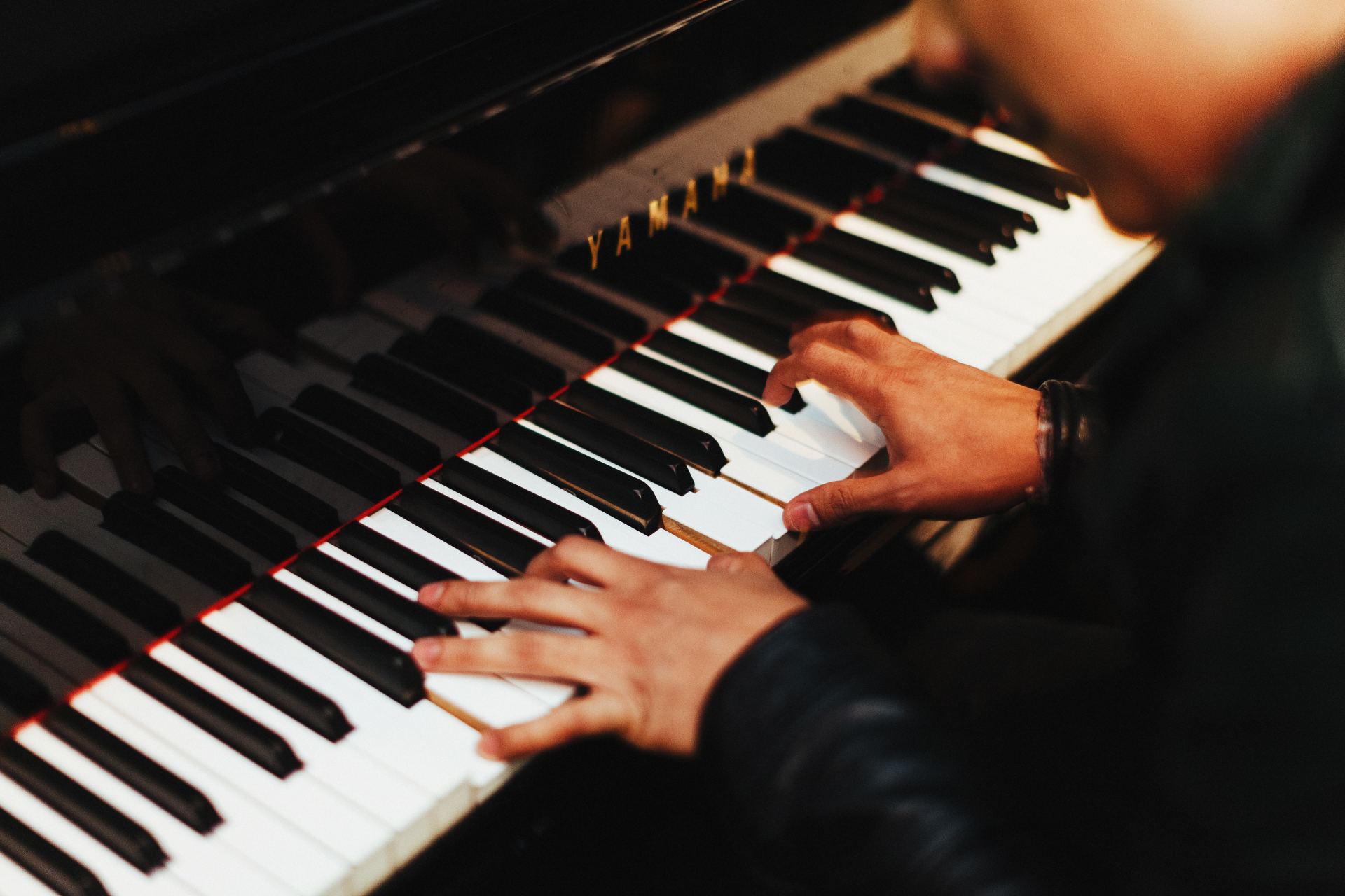 customer testing piano