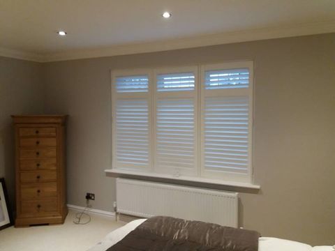 Made to measure wood, vinyl and faux wood shutters