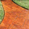 House with New Made Concrete Walkway— Jamestown, NC — Decorative Concrete Unlimited Inc