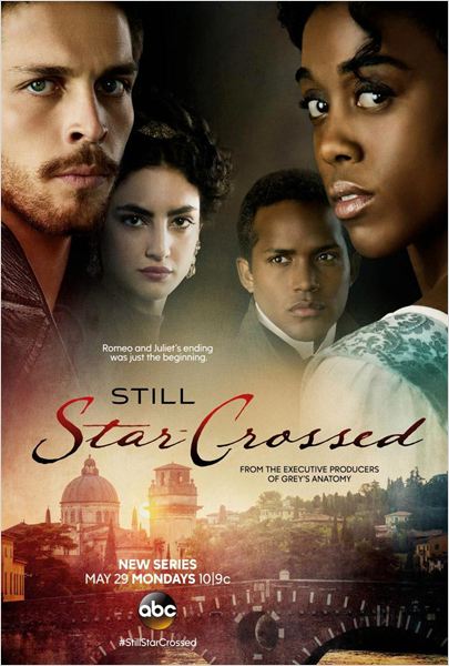 Un cartel de la película Still Star Crossed muestra a un hombre y una mujer de pie uno al lado del otro.