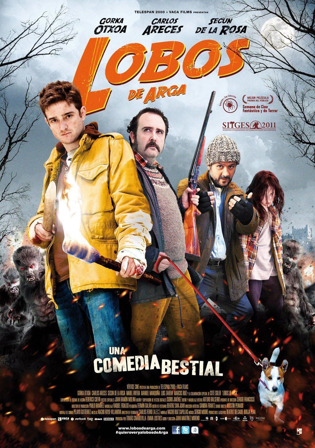 Un cartel de una película llamada Lobos de Arga