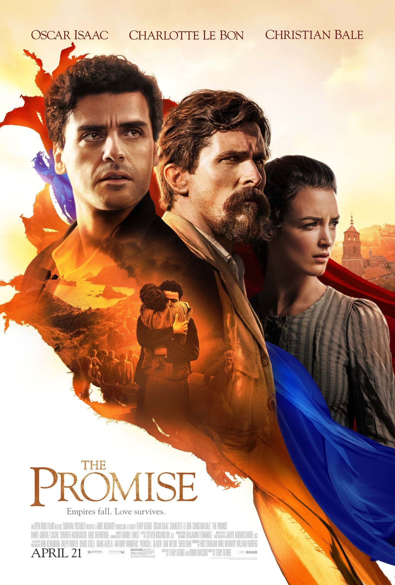 Un póster de la película La Promesa protagonizada por Christian Bale.