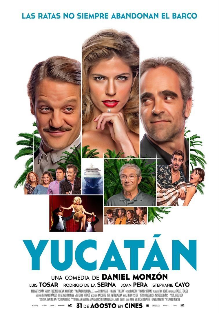 Un cartel de película de Yucatán muestra a un grupo de personas.