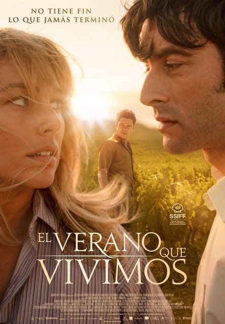 Un cartel de la película El verano que vivimos muestra a un hombre y una mujer mirándose.