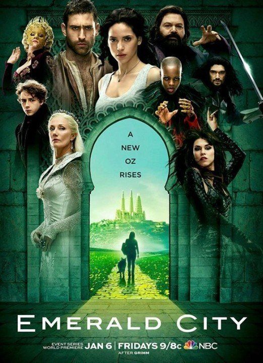 Un póster de la película de la serie de televisión Ciudad Esmeralda.