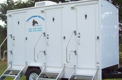 3 Station Restroom Trailer — Woodstown, NJ — Central Septic Service LLC