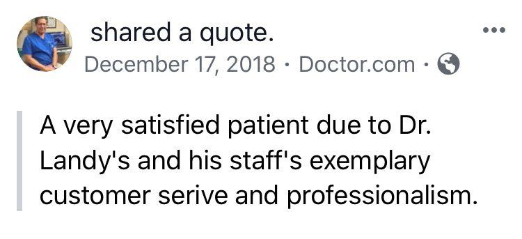 Satisfied Review — Washington, DC — Michael G. Landy, DDS.