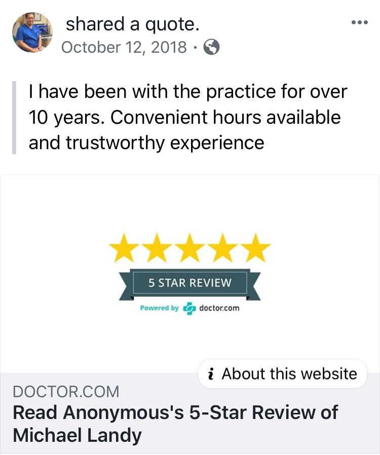 Satisfied Patient — Washington, DC — Michael G. Landy, DDS.
