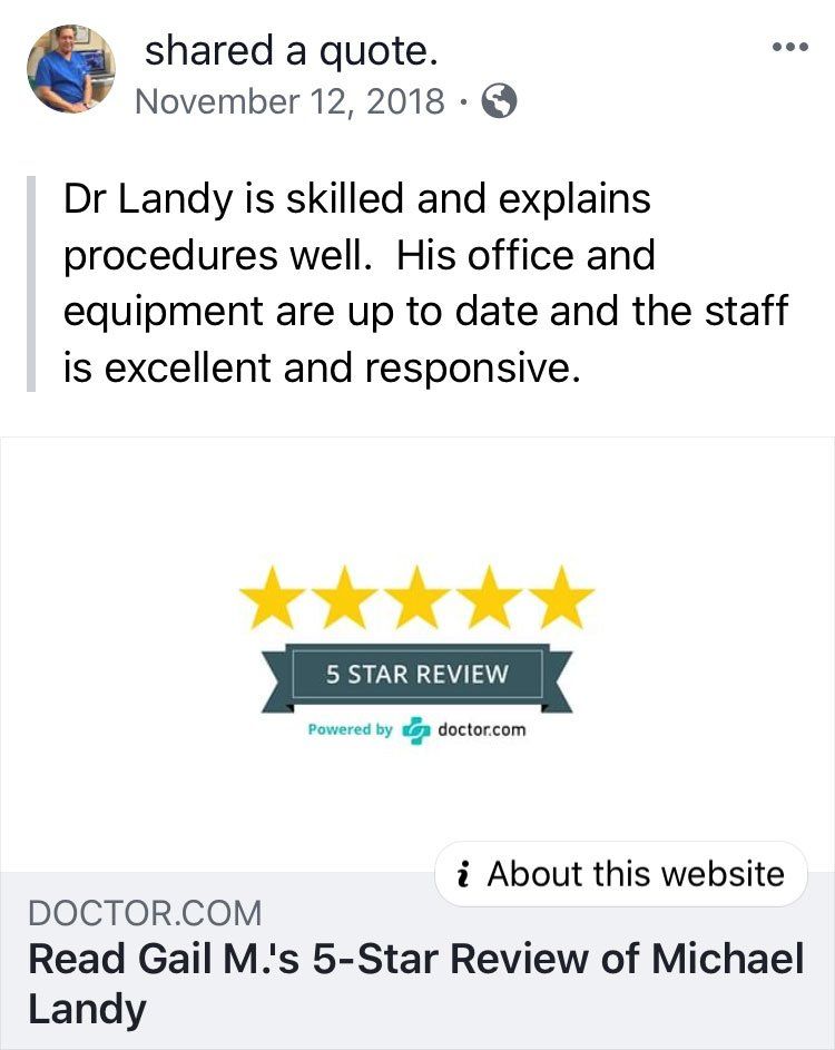 Gail M.'s Five Star Review — Washington, DC — Michael G. Landy, DDS.