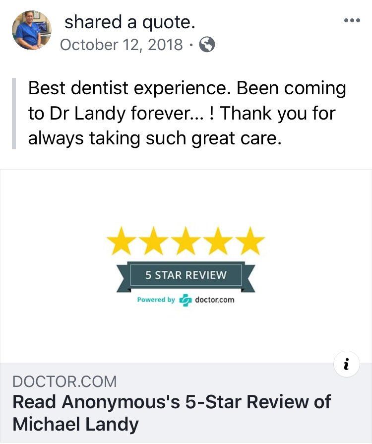 Anonymous Review — Washington, DC — Michael G. Landy, DDS.