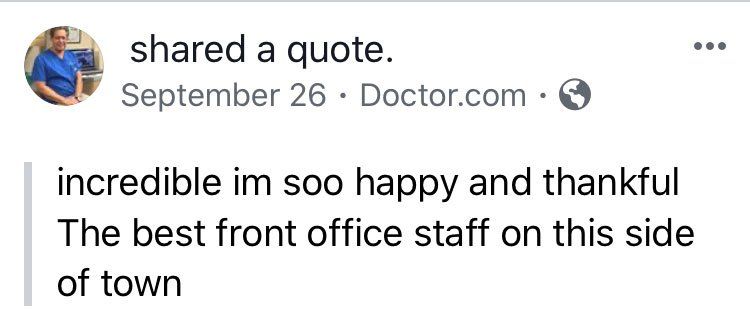 Happy Client — Washington, DC — Michael G. Landy, DDS.