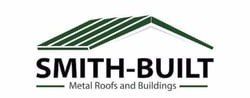 Smith-Built logo with a green roof outline over the text