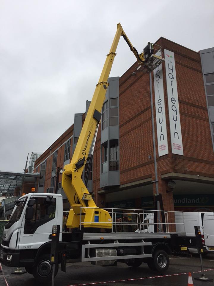 Sign Installation on Commercial Building